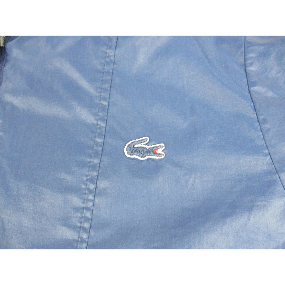 VINTAGE Lacoste Jacket Boys XL Blue Izod Anorak Windbreaker Hooded Lightweight‎ - Picture 2 of 12